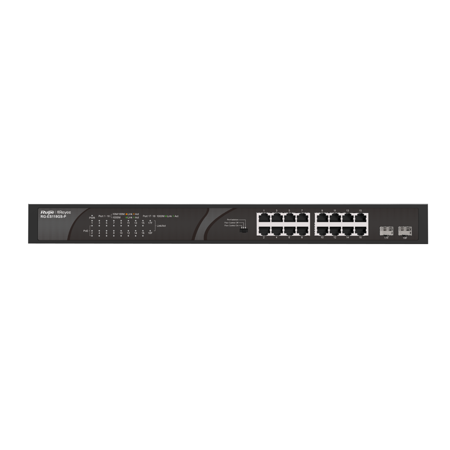 Reyee 16-Port Gigabit Unmanaged Desktop Switch